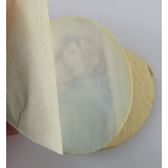 Old Hand Painted Miniature Madonna of the Streets 800 Silver Pendant Brooch - Picture 11 of 11